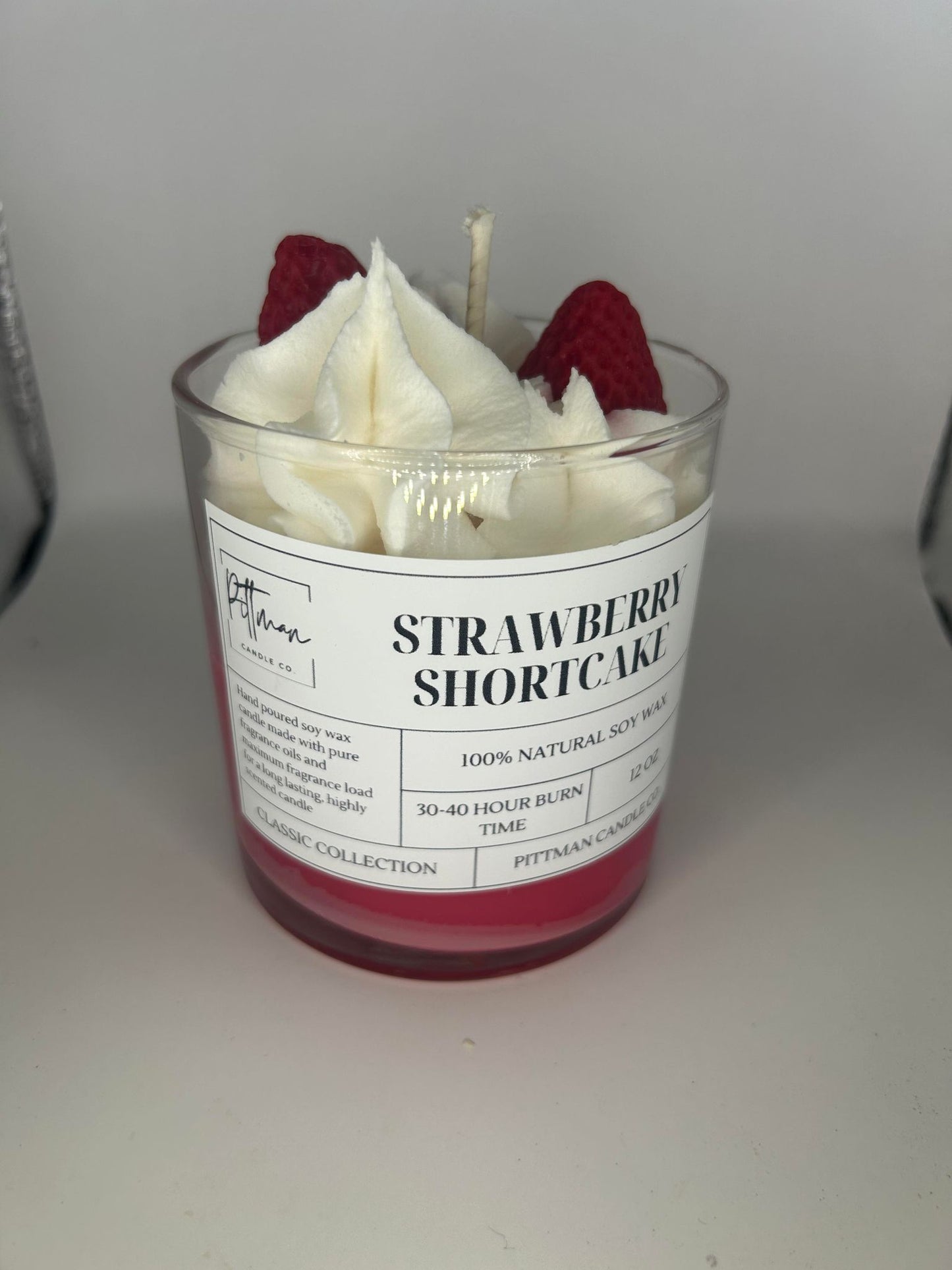 Strawberry Shortcake Soy Wax Candle