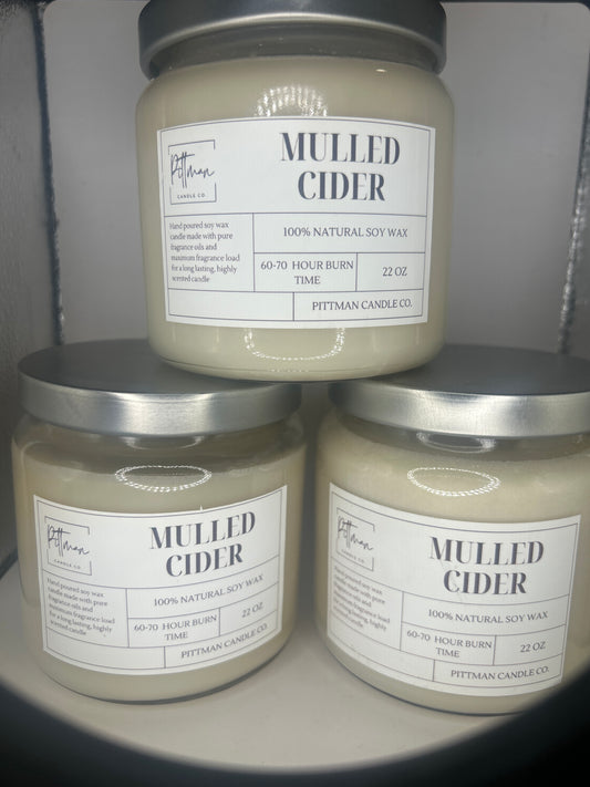 22 oz Mulled Cider Jar Candle