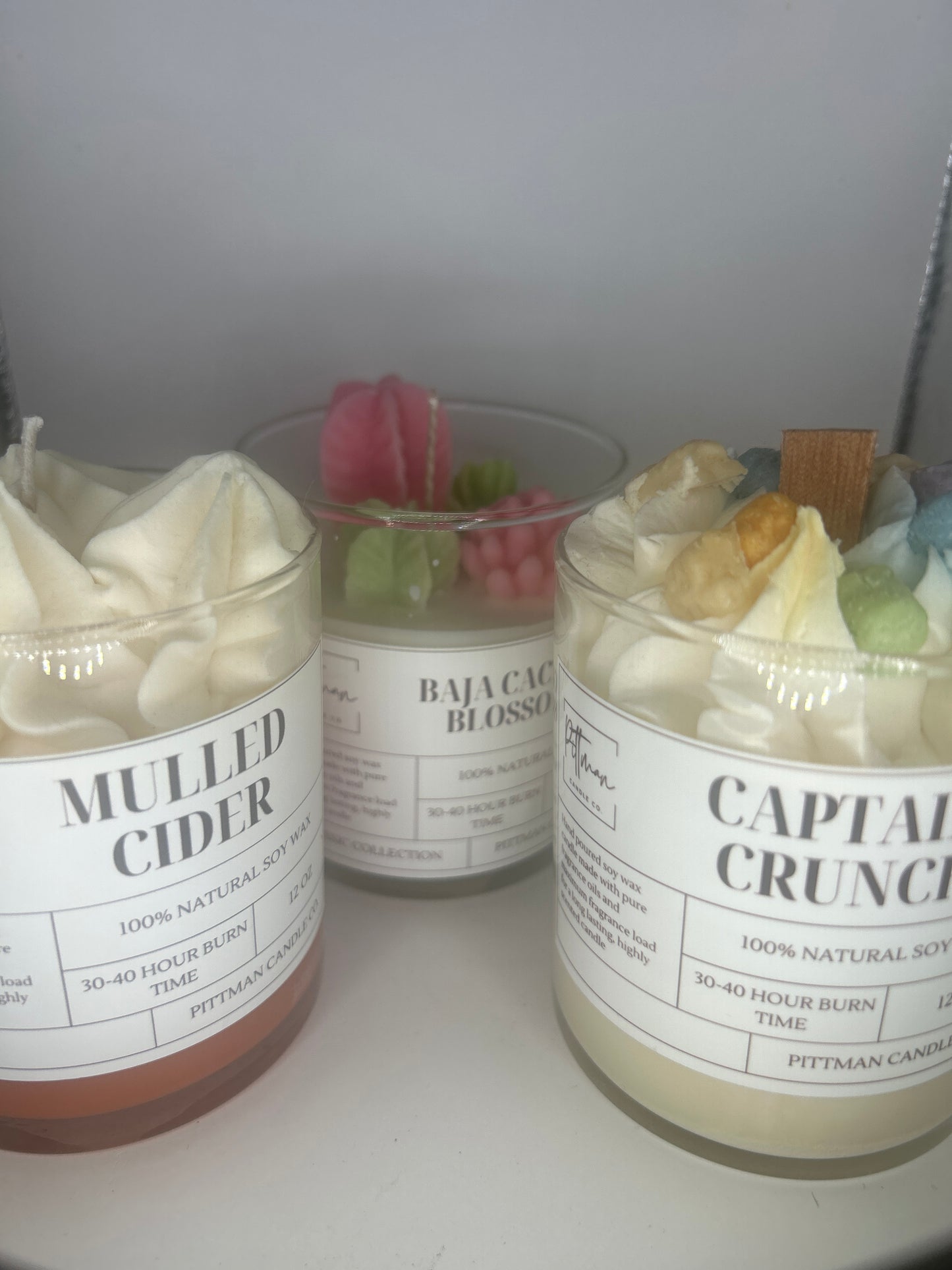 Discounted 12 oz Decorated Candles