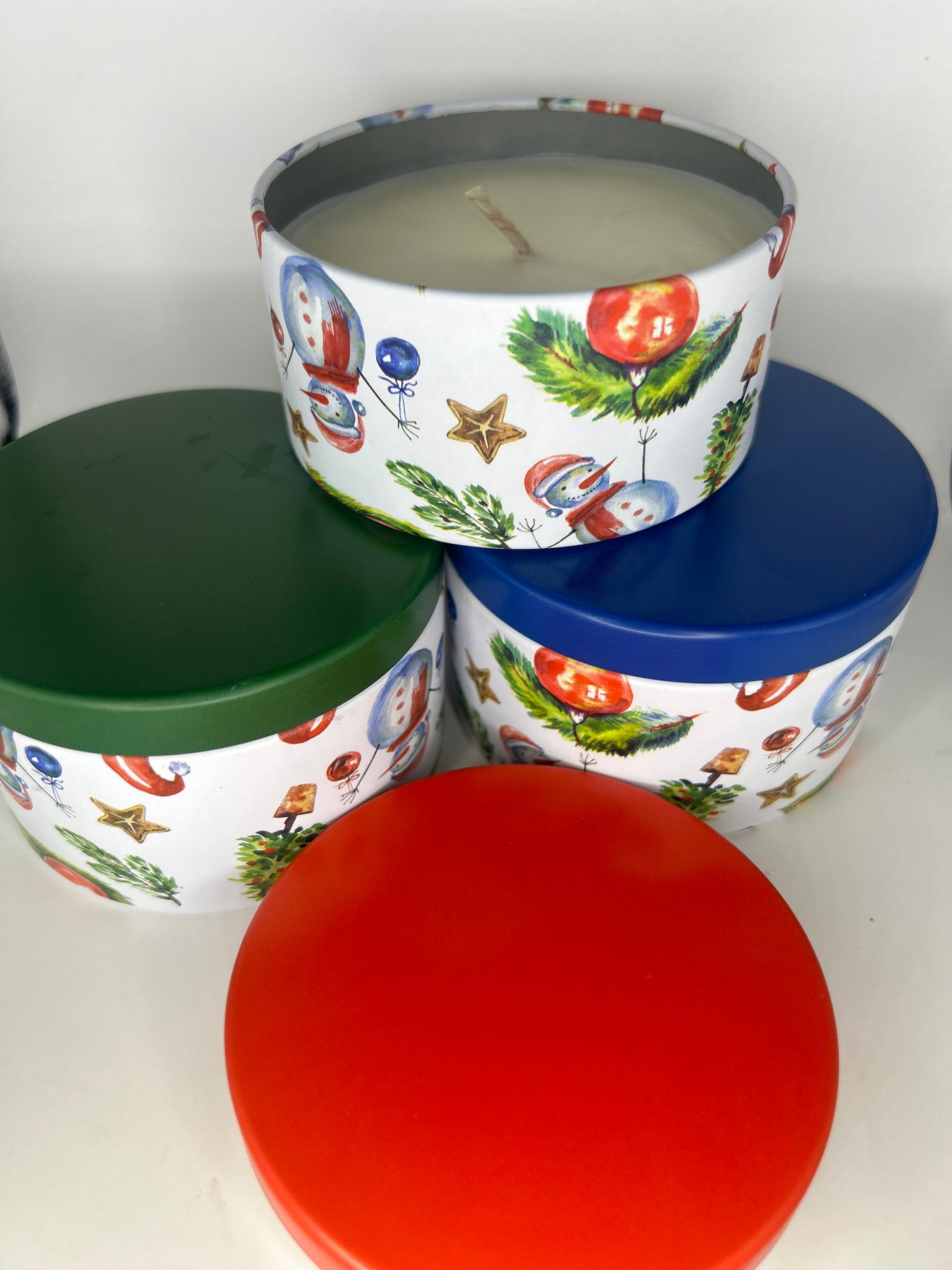 Christmas Cabin scented Tin candle